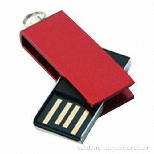 Tiny USB Flash Drive with Silkscreen or Laser Printing and Up to 32GB Memory Capacity